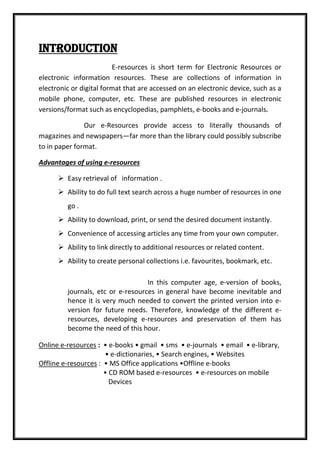 E-RESOURCES | PDF