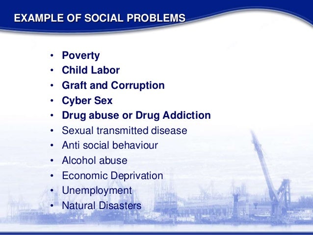Social Problems Affecting Society