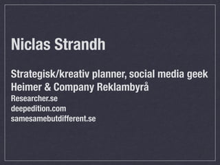Sociala Medier kurs