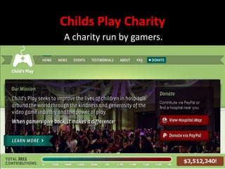 Childs Play Charity
A charity run by gamers.
 
