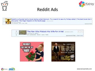 Reddit Ads




             www.kairaymedia.com
 