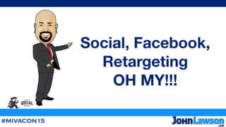 #MIVACON15
Social, Facebook,
Retargeting
OH MY!!!
 