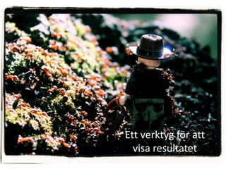 Ett verktyg för att
  visa resultatet
 