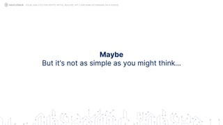 Maybe
But it’s not as simple as you might think…
SOCIAL ANALYTICS FOR CRYPTO: MYTHS, REALITIES, GPT-3 AND SOME ASTONISHING DATA SCIENCE
 