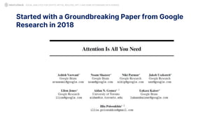 Started with a Groundbreaking Paper from Google
Research in 2018
SOCIAL ANALYTICS FOR CRYPTO: MYTHS, REALITIES, GPT-3 AND SOME ASTONISHING DATA SCIENCE
 