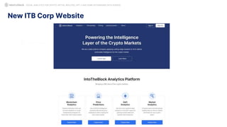 New ITB Corp Website
SOCIAL ANALYTICS FOR CRYPTO: MYTHS, REALITIES, GPT-3 AND SOME ASTONISHING DATA SCIENCE
 