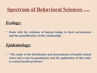 Comprehensive Introduction to Social and Behavioral Sciences and Their ...
