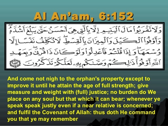 Surah al An’am benefits