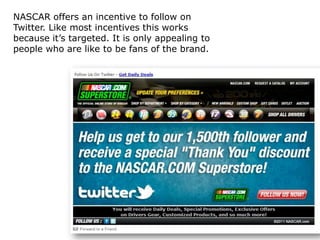 Another more direct approach we’ve seen some marketers take is to send a standalone email asking subscriber to join the company’s social network. In this example, Initials has created a promotion called Facebook Friday in which subscribers can receive free products each Friday by being a fan.