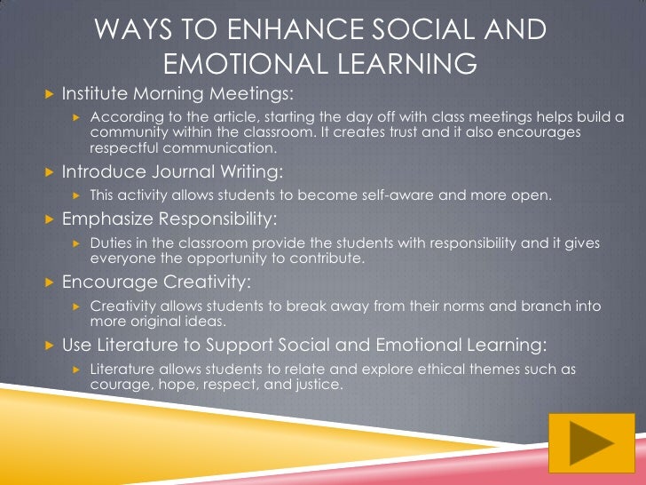 Social Emotional Learning Helps >> Social and emotional learning Social Emotional Learning Helps >> Social and emotional learning
