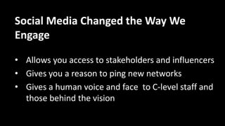 • Use a CRM tool like Nationbuilder to find who is
following you across different platforms.
• Engage with them directly.
• Set a meeting with them.
Meet Your Super Fans
 