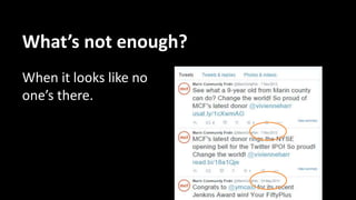 What’s too much?
Find the line between
informative and annoying.
Too many posts decrease
engagement.
 