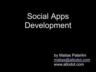 Social Apps Workshop