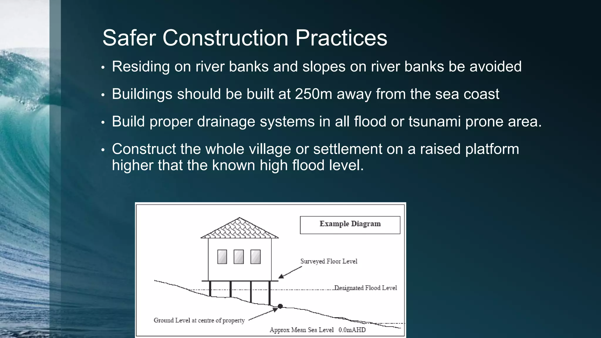 Reduce tsunami damage