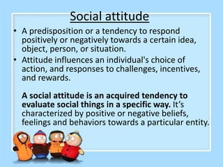 Social attitude | PPT