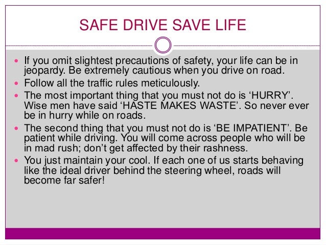 Safe Drive Save Life Paragraph Social awareness program Safe Drive Save Life Campaign