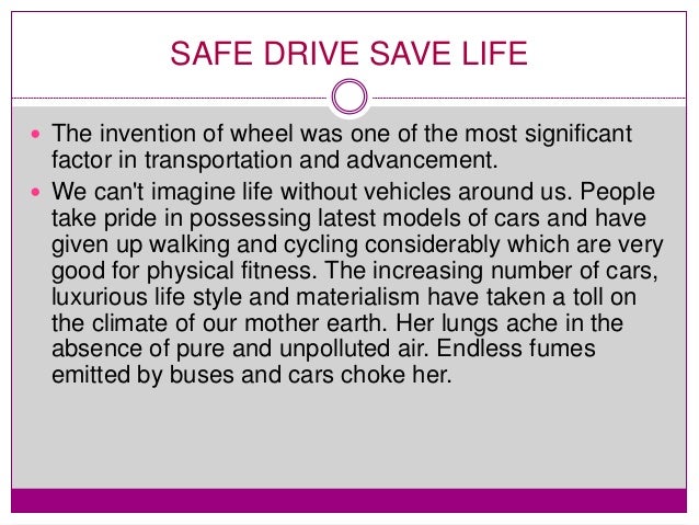 Safe Drive Save Life Paragraph Social awareness program Safe Drive Save Life Campaign