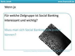 GrundsätzlichSocial Banking basiert auf einer sozialen Innovation. eventuell auch auf einer Rückbesinnung und einer Abkehr vom Wachstumsmodellder Wirtschaft 1.0Foto Internet – Friedrich Wilhelm Raiffeisen