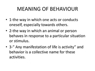 Social behaviour ppt | PPTX | Business | Business and Finance