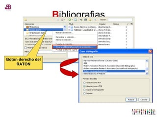 B ibliografias Boton derecho del RATON 