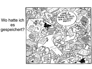 Wo hatte ich es gespeichert? 