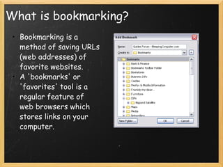 Intro to Social Bookmarking | PPT