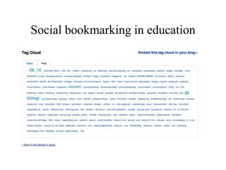 Social bookmarking in education
 