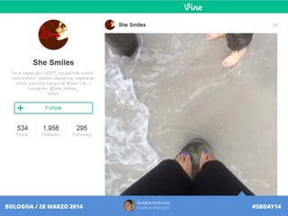 Giuliano Ambrosio
Creative Strategist #SBDAY14BOLOGNA / 28 MARZO 2014
 