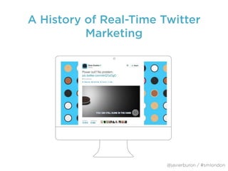 A History of Real-Time Twitter
Marketing
@javierburon / #smlondon
 