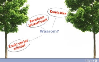 K e n n i s de le
                                                         n
                               en
                             er it
                           rd te
                        vo i v i
                     Be c t
                       te ra
                    In
                            Waarom?

             h et
          an
       t v ef
K   ch t i
  ra le c
    c ol
 