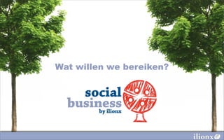 Wat willen we bereiken?
 
