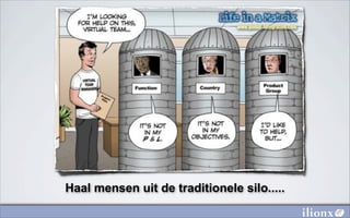 Haal mensen uit de traditionele silo.....
 