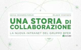 Cristina Toselli - The New BPER Intranet: a collaboration history