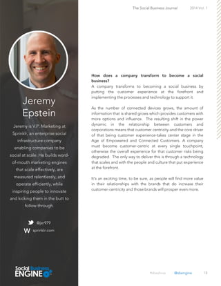 Jeremy
Epstein
Jeremy is V.P. Marketing at
Sprinklr, an enterprise social
infrastructure company
enabling companies to be
...