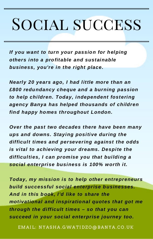 Social Business Success Quotes To Inspire Your Social Enterprise Jo
