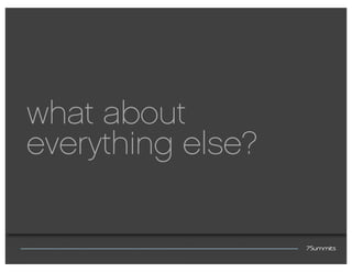 what about
everything else?
 