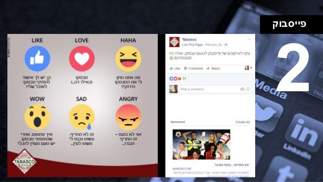 ‫פייסבוק‬
2
 