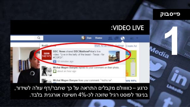 ‫פייסבוק‬
VIDEO LIVE:
1
‫כרגע‬–‫כווווולם‬‫שחבר‬ ‫כך‬ ‫על‬ ‫התראה‬ ‫מקבלים‬/‫לשידור‬ ‫עולה‬ ‫דף‬,
‫לכ‬ ‫שזוכה‬ ‫רגיל‬ ‫לפוס...