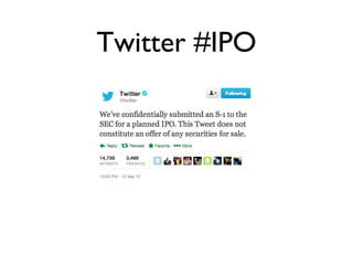 Twitter #IPO
 