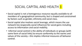 Social capital and health | PPTX