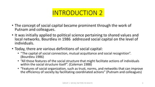 Social capital and health | PPTX