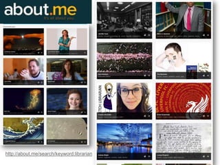 http://about.me/search/keyword:librarian
 