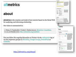 http://altmetrics.org/about/
 