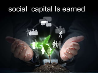 social capital Is earned
 