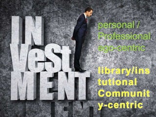 personal /
Professional
ego-centric
 