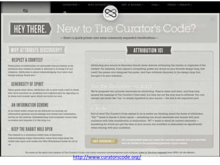 http://www.curatorscode.org/
 