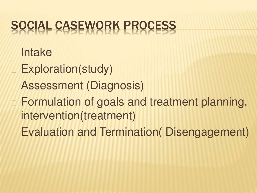Social casework process