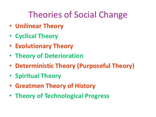 evolutionary theory of social change slideshare