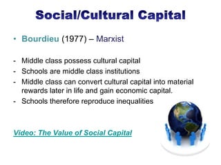 Educational Inequality and Social Class | PPTX