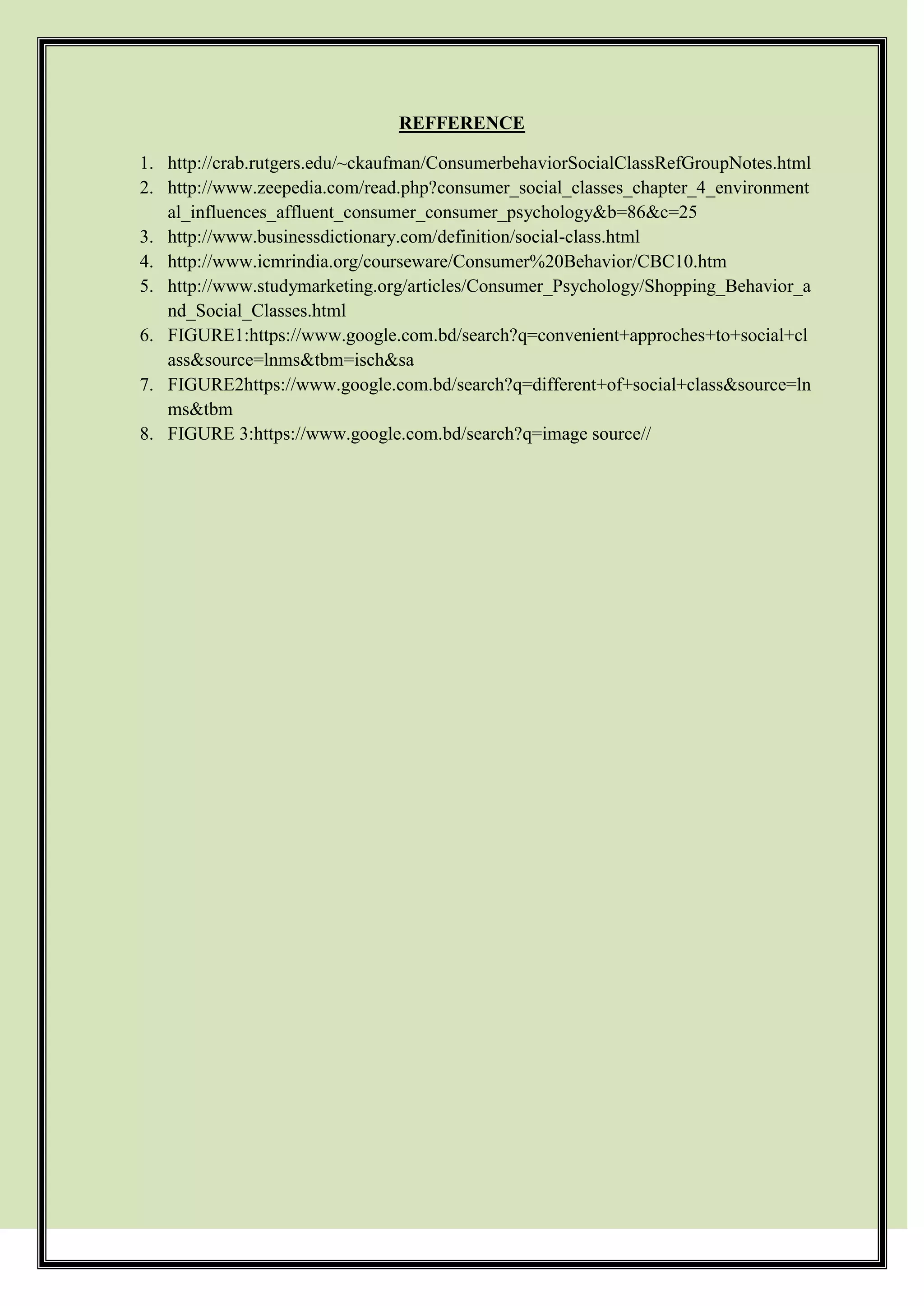 Social class and consumer behavior | DOCX